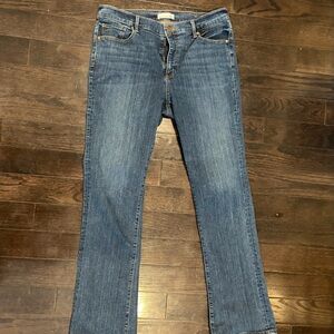 LOFT Women's Modern Bootcut Leg Blue Jeans